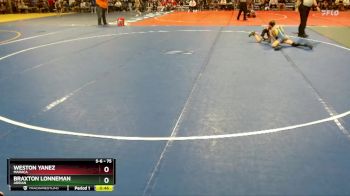 75 lbs Cons. Round 1 - Weston Yanez, MAHACA vs Braxton Lonneman, Adrian