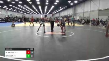 100 lbs Rr Rnd 3 - Maddox Martinez, Whitted Trained Red vs Bo Bassett, Team USA