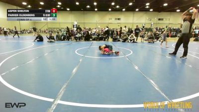 55 lbs Consi Of 4 - Aspen Shelton, Storm 9U vs Parker Oldenberg, Potentially Dangerous
