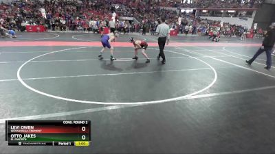 120 lbs Cons. Round 2 - Levi Owen, Weyauwega-Fremont vs Otto Jakes, Ellsworth