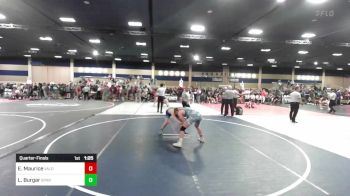 138 lbs Quarterfinal - Evan Maurice, Valor Christian HS vs Luke Burgar, Spartan Mat Club