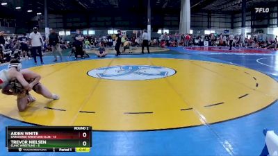 126 lbs Round 2 (3 Team) - Aiden White, DARKHORSE WRESTLING CLUB vs Trevor Nielsen, CLINIC WRESTLING