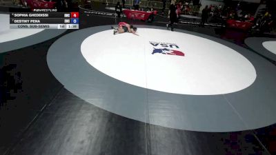 135 lbs Cons. Sub-semis - Sophia Gheddissi, Reign Wrestling Club vs Destiny Pena, Silverback Wrestling Club