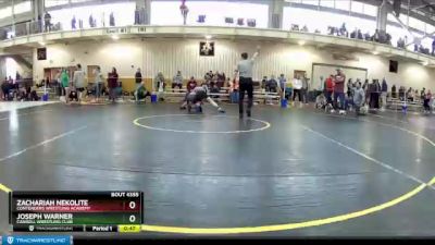 92 lbs Cons. Round 6 - Joseph Warner, Carroll Wrestling Club vs Zachariah Nekolite, Contenders Wrestling Academy