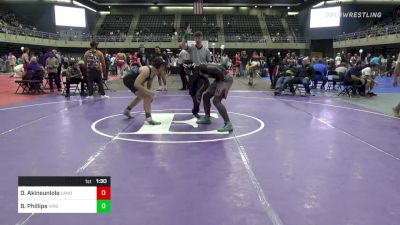 189 lbs Round Of 16 - David Akinsunlola, Landover vs Billy Phillips, Virginia Beach