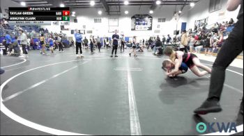 98 lbs Semifinal - Taylan Green, Harrah Little League Wrestling vs Ashlynn Clark, Team Nomad