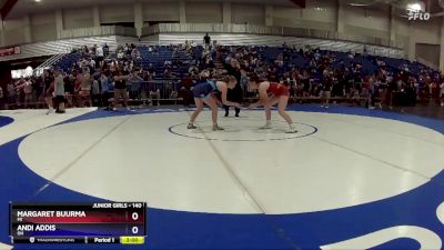 140 lbs Champ. Round 1 - Margaret Buurma, MI vs Andi Addis, OH