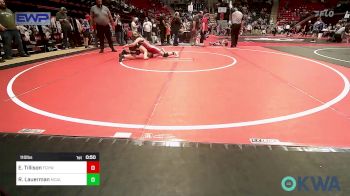 110 lbs Quarterfinal - Evelyn Tillison, Fort Gibson Youth Wrestling vs Reid Lauerman, McAlester Youth Wrestling