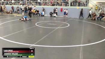 98 lbs Quarterfinal - Andrew Wilcox, Chugach Eagles Wrestling Club vs Liam Rego, Fairbanks Wrestling Club