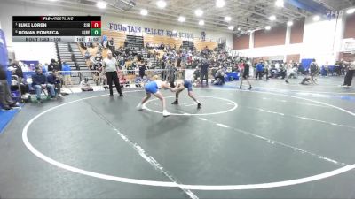 106 lbs Quarterfinal - Luke Loren, St John Bosco vs Roman Fonseca, Gilroy