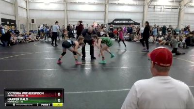 95 lbs Round 3 (4 Team) - Harper Kalo, MI Pitbulls vs Victoria Witherspoon, Metro All Stars