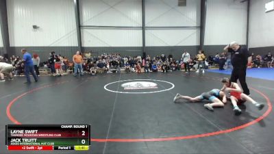 92 lbs Champ. Round 1 - Layne Swift, Thunder Mountain Wrestling Club vs Jack Truitt, Askeo International Mat Club