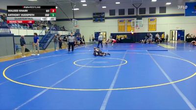 165 lbs Quarterfinal - Waleed Khairi, Northern Oklahoma College-Tonkawa vs Anthony Hudspeth, Unaffiliated