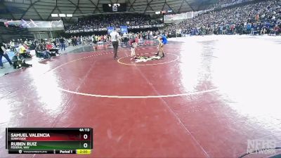 4A 113 lbs Quarterfinal - Ruben Ruiz, Federal Way vs Samuel Valencia, Sunnyside