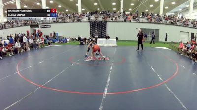 110 lbs Hannah Herrera, Missouri vs Elena Lopez, California