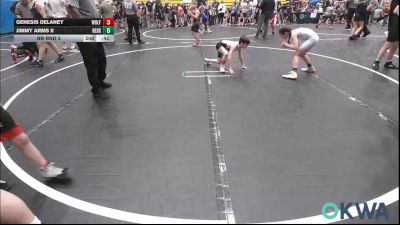 58-61 lbs Rr Rnd 3 - Benjamin Loosli, Madill Takedown vs Vivian Brooks, Huskey Wrestling Club