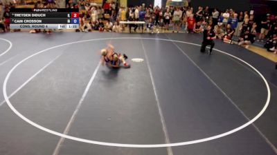 106 lbs Cons. Round 4 - Treyden Diduch, IL vs Cain Crosson, IA