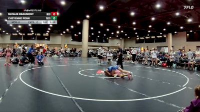 100 lbs Round 1 (16 Team) - Natalie Beaumont, Mat Clash Beastin` vs Cheyenne Penn, Patriots WC White