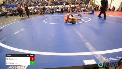 58 lbs Quarterfinal - Henry Ryan, R.A.W. vs Ryland Peters, Claremore Wrestling Club