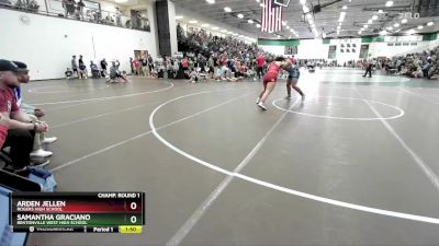 145 lbs Champ. Round 1 - Arden Jellen, Rogers High School vs Samantha Graciano, Bentonville West High School