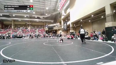 55 lbs Round 1 (4 Team) - Mia Benitez, Queens Of Mayhem vs Livi-Ana Pacheco, East Kansas Eagles