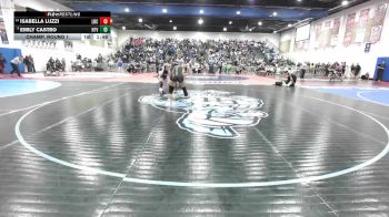 145 Girls Champ. Round 1 - Emily Castro, Holtville vs Isabella Luzzi, Liberty Charter