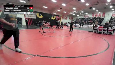 135 lbs Champ. Round 1 - Bryleigh Delis, Paloma Valley vs Izabella Contreras, Coastal Academy