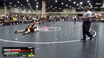 138 lbs Round 1 (4 Team) - Landon Caviness, BHWC/Duval Elite vs Preston Tramonte, Pod Squad