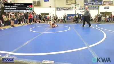 92 lbs Rr Rnd 1 - Malaki McAnally, Tiger Trained Wrestling vs Kruse Sparks, Tonkawa Takedown Club