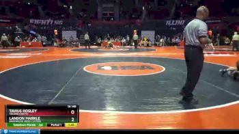 1 lbs Champ. Round 1 - Landon Markle, Braidwood (Reed Custer) vs Tavius Hosley, Tolono (Unity)