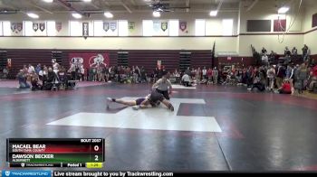 132 lbs Cons. Round 1 - MaCael Bear, South Tama County vs Dawson Becker, Alburnett