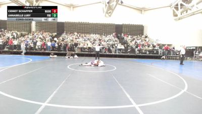 95 lbs Consolation - Cidney Schaffer, Mat Assassins vs Annabelle Luby, Pinelands