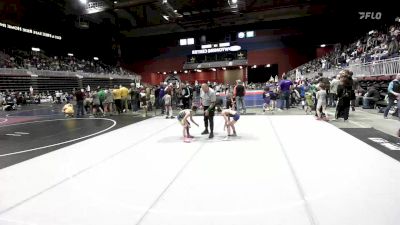 66 lbs Quarterfinal - Logan Clarendon, Black Fox Wrestling Academy vs Gabe Ryan, Thermopolis WC