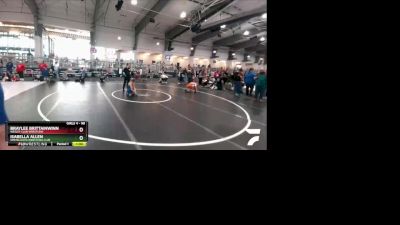 98 lbs Cons. Semi - Braylee Brittainwinn, Wesley Club Wrestling vs Isabella Allen, Spring Klein Wrestling Club