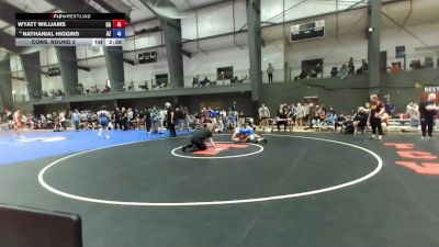 Junior Boys GR - 150 lbs Cons. Round 2 - Wyatt Williams, CA vs Nathanial Higgins, AZ