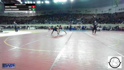 143 lbs Consi Of 32 #1 - Issac Torres, Locust Grove High School vs Cooper Hansen, Stillwater Wrestling