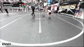 37 lbs Final - Wenston Quillin, Chickasha Youth Wrestling vs Titus Jauregui, Tonkawa Takedown Club