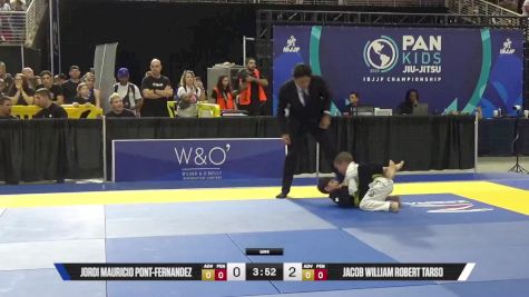 Jacob William Robert Tarso vs Jordi Mauricio Pont-Fernandez 2025 Pan Kids Jiu-Jitsu IBJJF Championship