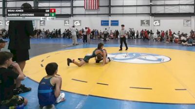 85 lbs Round 1 (6 Team) - Garrett Lashombe, GREAT NECK WRESTLING CLUB GREEN vs Beau Jones, SOUTH AUGUSTA WRESTLING