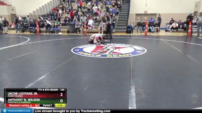 130 lbs Round 2 - Jacob Lootans Jr., Crass Trained vs Anthony N. Wilson, Monticello Warriors