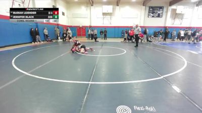 Girls 115 lbs Cons. Round 1 - Mariah Lejender, El Camino&nbsp;Girls vs Jennifer Black, San Lorenzo Valley Girls