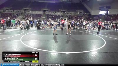 86-89 lbs Round 1 - Alana Safken, Black Fox Wrestling Academy vs Carter Thomson, Bennett Wrestling Club