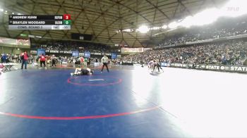 Boys 4A 157 lbs Cons. Round 2 - Braylen Woodard, Hazen vs Andrew Kuhn, Rogers (Puyallup)