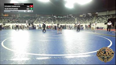 73 lbs 2nd Place - Kyleigh Danielson, Texas Elite Wrestling vs Kloe Routledge, Husky Wrestling Club