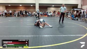 82 lbs Semifinal - Jace Underhill, Belding vs Mason Bliss, Outlaws