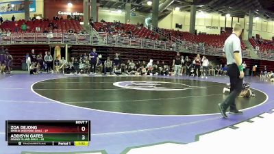 110 lbs Round 2 (8 Team) - Addisyn Gates, Grand Island Girls vs Zoa Dejong, Omaha Westside Girls