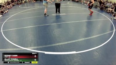 220 lbs Round 1 (6 Team) - Rodney Sabin, Utah vs Elliot Powell, South Dakota Lightning