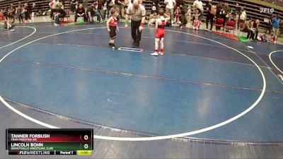 58 lbs Cons. Round 2 - Tanner Forbush, Team Prestige WC vs Lincoln Bohn, Grantsville Wrestling Club