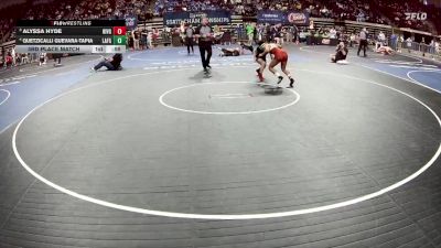 G 126 lbs 3rd Place Match - Alyssa Hyde, Riverdale Girls vs Quetzicalli Guevara-Tapia, Lafayette Girls