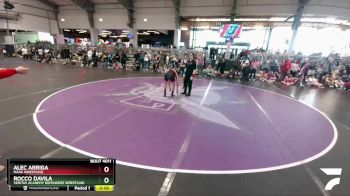 120 lbs Champ. Round 1 - Rocco Davila, Veritas Academy Defenders Wrestling vs Alec Arriga, MAAC Wrestling